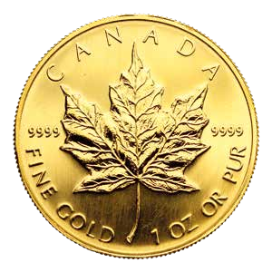 Example Canadian Gold Maple Leaf
